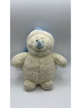 Heritage Collection Ganz Snowman Plush With Blue Hat 10” Soft Stuffed Toy